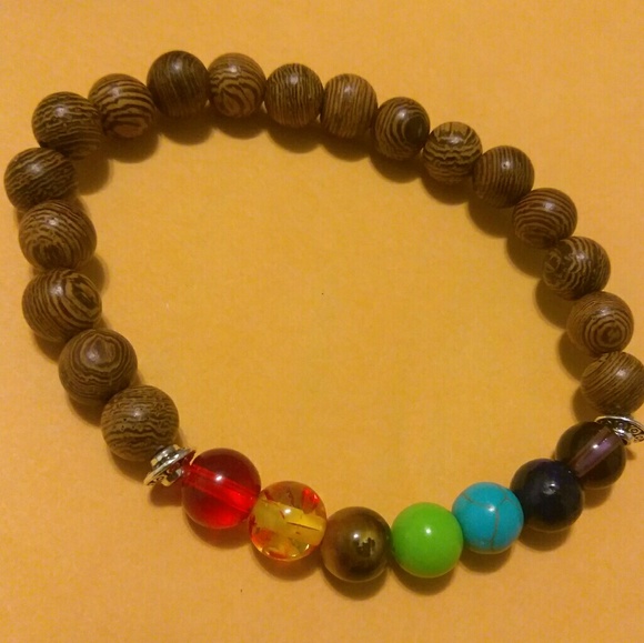 Wood Multi Colored Bracelet - Picture 4 of 4